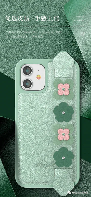 iPhone 12 & 12 Pro Kingxbar Refreshing GriP Case - Green - Tashqila iPhone 12 & 12 Pro Kingxbar Refreshing GriP Case - Green - Tashqila